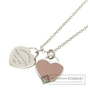 Tiffany Co Double Heart Necklace Silver